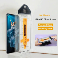 Kaca Bajaan Penutup Gam Penuh, 2pcs, Untuk Honor 400 Pro / Lite, 300, 30, 30S, 20S, 20 Pro, Honor GT