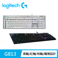 Logitech G G813 LIGHTSYNC RGB 機械式遊戲鍵盤(青軸/棕軸/紅軸)