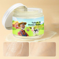 Mới Bò tallow Balm Mật ong tươi Kem dưỡng mỡ & mật ong Hoàn toàn tự nhiên Nuôi dưỡng Kem dưỡng ẩm mặ