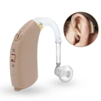 2024 Best Digital Hearing Aids BTE Adjustable Tone Sound Amplifier Portable Deaf Elderly digital Hearing Aid