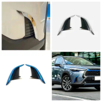 For Toyota Corolla CROSS 2020 2021 2022 2023 Front Fog Light Frame Trims Rear Bumper Foglight Lamp Cover Car Styling Accessories