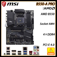MSI B550-A Pro AMD AM4 Socket B550 Motherboard DDR4 ATX Supports Ryzen 7 3700X 3800X 3800XT 4700G 4700GE PRO 3700 4750G 4750GE