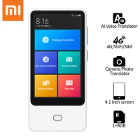 Xiaomi Mijia AI Voice Translator Touch Screen 4G/WiFi/SIM bluetooth Online Camera Photo Translator multi language translator