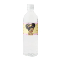 Custom Sarah's Baby Shower Pink Gold Water Bottle Label Birthday Party Christening Baptisn Supplie