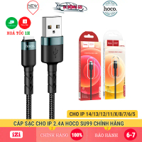 Dây Sạc IP 5/6/7/8/X/Xs, 11/12/13/14/Pro/Pro Max, Cáp Sạc Hoco SU99 Dây Dù Siêu Bền, Sạc Nhanh MAX 2