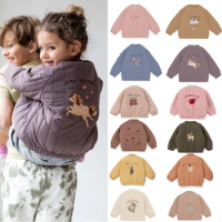 Brand KS Children's Lambswool Jacket Coat Autumn Winter Baby Boys Cotton Outerwear Toddler Girls Flight Suit Jacket Kids Clothes