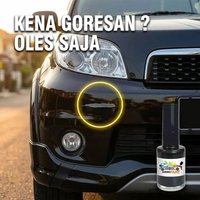 Kurumapaint Black Metallic 209 Cat Oles Mobil Warna Hitam Metalik Penghilang Baret Mobil Toyota Rush