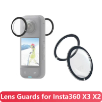 Lens Guards for Insta360 X3 One X2 Accessoroy Lens Protector Cover for Insta 360 X3 X2 Anti-Scratch Ultra HD Protective Guard