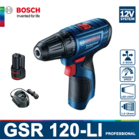 Bosch GSR 120-LI Electric Drill Cordless Driver Rechargeable Wireless drill Mini Screwdriver 12V Lithium Battery GSR 120 LI