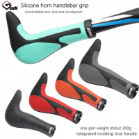 Odi Bicycle Silicone Handlebar Grips Integrally-formed Horn Handlebar Cycling Hand Rest Mountain Folding Bike Lock Ring Cover