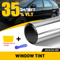 Car Accessories Window Tint Film Silver Protection Glass Sticker Anti UV 50cm*3m For Audi TT MK1 A3 8p 8V Sportback Q7 A4