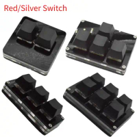 2/3/4/6 Keys Black Mini Keypad Red/Silver Switch OSU Programmable Gaming Mechanical Keyboard USB Custom Keyboard Keycaps For PC
