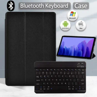 For Samsung Galaxy Tab A7 Lite 8.7"/Tab A7 10.4" 2020 T500 SM-T505/Tab A 10.1 2019 Funda Leather Tablet Case+Bluetooth Keyboard