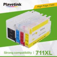 Plavetink 4 Color for HP 711 XL hp711 Refill Printer Ink Cartridges for HP Designjet T120 T520 Printer With ARC Chip