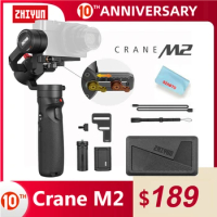 ZHIYUN Crane M2 Gimbals for Smartphones Mirrorless Action Compact CamerasNewArrival 500g3-AxisHandheld Gimbal Stabilizer InStock