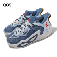 Nike 童鞋 Jordan Tatum 1 PS 中童 藍 灰 牛仔 丹寧 小朋友 籃球鞋 運動鞋 DX5357-400