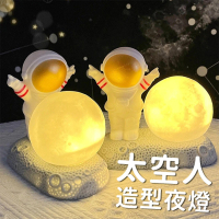 【Life365】太空人夜燈 月球夜燈 月球燈 夜燈 造型夜燈 小夜燈 LED燈 床頭燈 聖誕 生日禮物(RS1362)