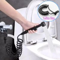 1.5/2 Telescopic Shower Hose Spiral Spring Hose Toilet Bidet Sprayer Telephone Line Plumbing Hose Bathroom Accessories