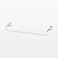 【MUJI 無印良品】不鏽鋼掛門式收納/毛巾用橫桿/大寬37.5x深7.5x高5.5 cm