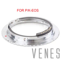 Venes For P/K-EOS E-1 AF Confirm Lens Mount Adapter Suit For Pentax K Mount Lens to Canon EOS Camera 4000D/2000D/6D II/200D