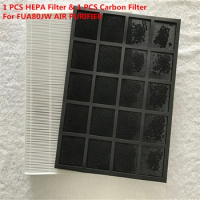 SHARP FZ-A80SFE 1 PCS HEPA Filter &amp; 1 PCS Carbon Filter For FUA80JW AIR PURIFIER Vacuum cleaner parts accessories