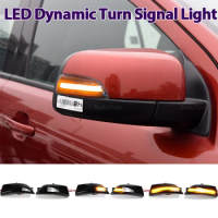 2pcs Car Side Mirror Blinker Indicator Lamp LED Dynamic Turn Signal Light for Ford Everest 2015-2019 Ranger T6 Raptor Wildtrak
