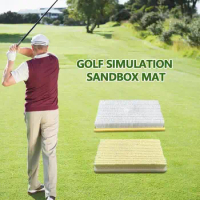 Golf Practice Mat Versatile Golf Practice Chipping Bunker Mate Simulates Real Golf Course Bunker Indoor Golf Simulator Bunker