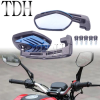 For Yamaha Chopper Honda Kawasaki Ducati Moto Rearview Mirrors 10mm 8mm Scooter E-Bike Side Back Mirror Motorcycle Accessories