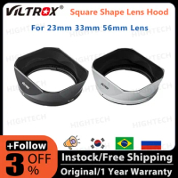 Viltrox 23mm 33mm 56mm F1.4 Original Square Shape Lens Hood Metal Retro 52mm for Viltrox Sony E Fuji X Nikon Z Mount Camera Lens