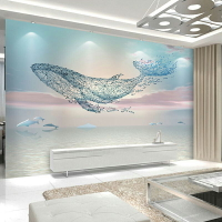 電視背景墻壁紙8d立體壁畫簡約現代客廳臥室沙發墻紙北歐影視墻布