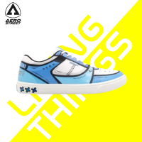 Aerostreet 2D Hoops Low Bli Putih Biru Muda - Sepatu Sneakers Casual