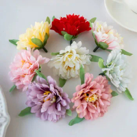 10pcs Silk Artificial Flower chrysanthemum Hot sale Christmas Wedding Bridal Bouquet Wreath Home Garden archDecoration DIY gift