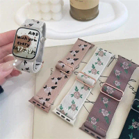 Dây Đeo Thêu Dây Đeo Thắt Lưng, Chất Liệu Nylon, Tương Thích Với Apple Watch Series 11, 10, 9, 7, 8,