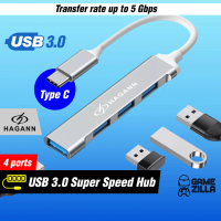 USB Hub 4 Port 3.0 Type C Konverter Adapter HAGANN HUB-0402