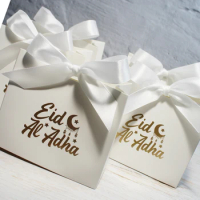 Moon Eid Al-Adha Candy Box Star EID Mubarak have a blessed eid candy gift boxes Muslim Islamic Ramadan Kareem Holiday Party