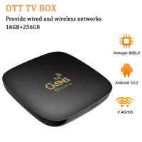 2.4G&amp;5G 4K TV Box Smart Wireless 8G+256G High Definition Media Player Android 10.0 Wifi Set-Top Box Digital Satellite Receiver