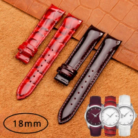 Watches Accessories 18mm for Tissot Le Locle or Couturier Series T035 210A Strap Man Watch Butterfly Buckle Genuine Leather Men