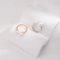 Elegant Pearl Ring - 24k Gold Vermeil