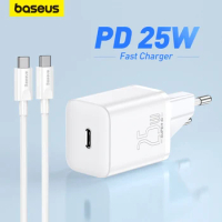 Baseus USB C Charger 25W Support Type C PD Fast Charging Portable Phone Charger For iPhone 13 Pro Max Samsung S22 S21 Tablet