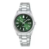 Alba [MAYDAY] Jam Tangan Wanita Alba Prestige AH7CK9X1 Ladies Green Patterned Dial Stainless Steel S