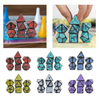 7Pcs Polyhedral Dices Set D4~D20 Party Game Dices Entertainment Toy for MTG RPG Card Game Role Playing Table Board Games