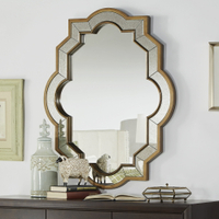 出口浴室鏡玄關鏡時尚掛鏡梳妝鏡新古典裝飾鏡墻飾鏡壁掛化妝鏡