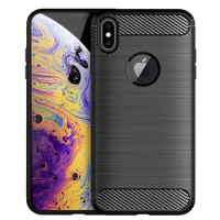 For iPhone xs Max Silicone Case Carbon Fiber Rubber Cover for apple iphone x xs Full Protection Soft Phone Cases