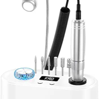 Professional Nail Drill Kit, Electric Nail File Efile Drill for Gel Acrylic Nails, JOEOEN Nail Grinding Machine with USB LED