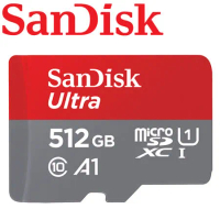 【公司貨】SanDisk 512GB 150MB/s Ultra microSDXC U1 A1 記憶卡(無轉卡)