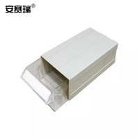 安賽瑞 抽屜式零件盒 螺絲收納盒 140×92×44mm 白色 200189