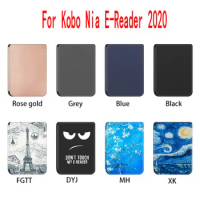POP Magnet Wake/Sleep Case for Kobo Nia Ereader 2020 PU Ebook Smart Cover Ereader Skin Shell Lightweigh Auto Sleep Funda Capa