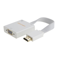 HDMI to VGA ,Flat &amp; Braided HDMI to VGA Adapter,Gold-Plated HDMI Male to VGA Female Converter,For PC Laptop NoteBook HD DVD