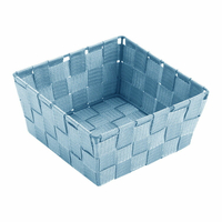 《VERSA》方形編織收納籃(天藍19cm) | 整理籃 置物籃 儲物箱