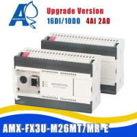 Upgrade Amsamotion FX3U-M26MR-E M26MT-E Replace For Mitsubishi MELSEC PLC 4AI/2AO MODBUS Analog Transistor Relay EM3 Module